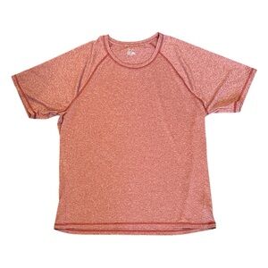 Zella Performance Workout Short Sleeve Athletic Tee in Heathered Red Men’s XL